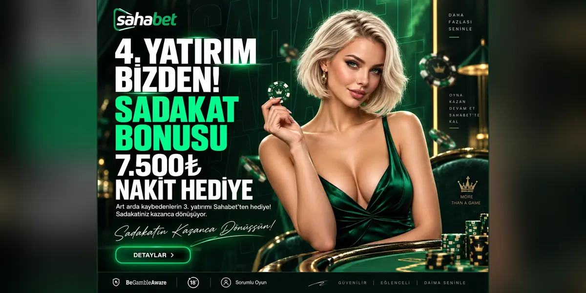 Sahabet sadakat bonusu geniş kampanya görseli